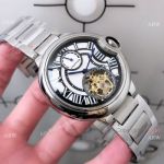 Best Replica Cartier Ballon Bleu Tourbillon Stainless Steel Watch 45mm